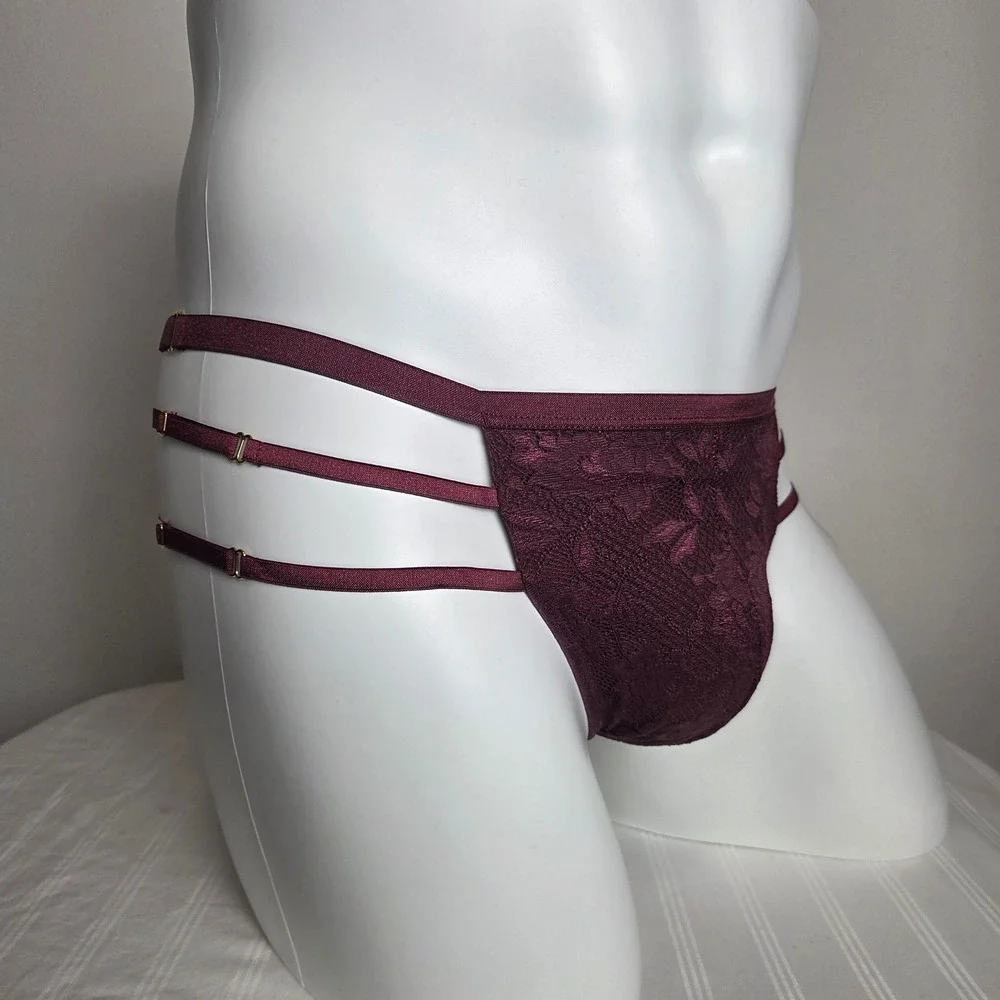 Cosabella Lace Jock Strap Men's Scalloped Lace Strappy Brief‎